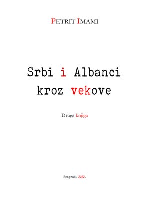 cover image of Srbi i Albanci kroz vekova